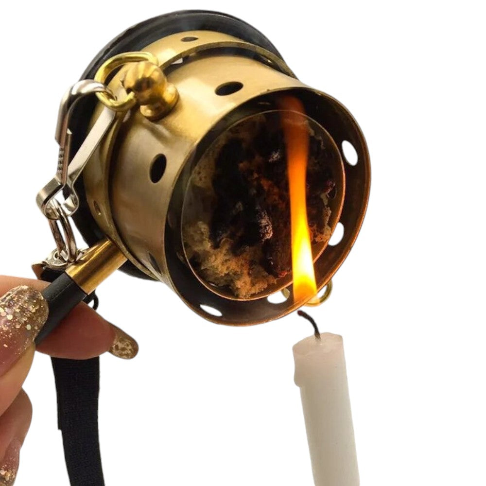 APLICADOR MOXA DE COBRE CON MANGO Y SOPORTE