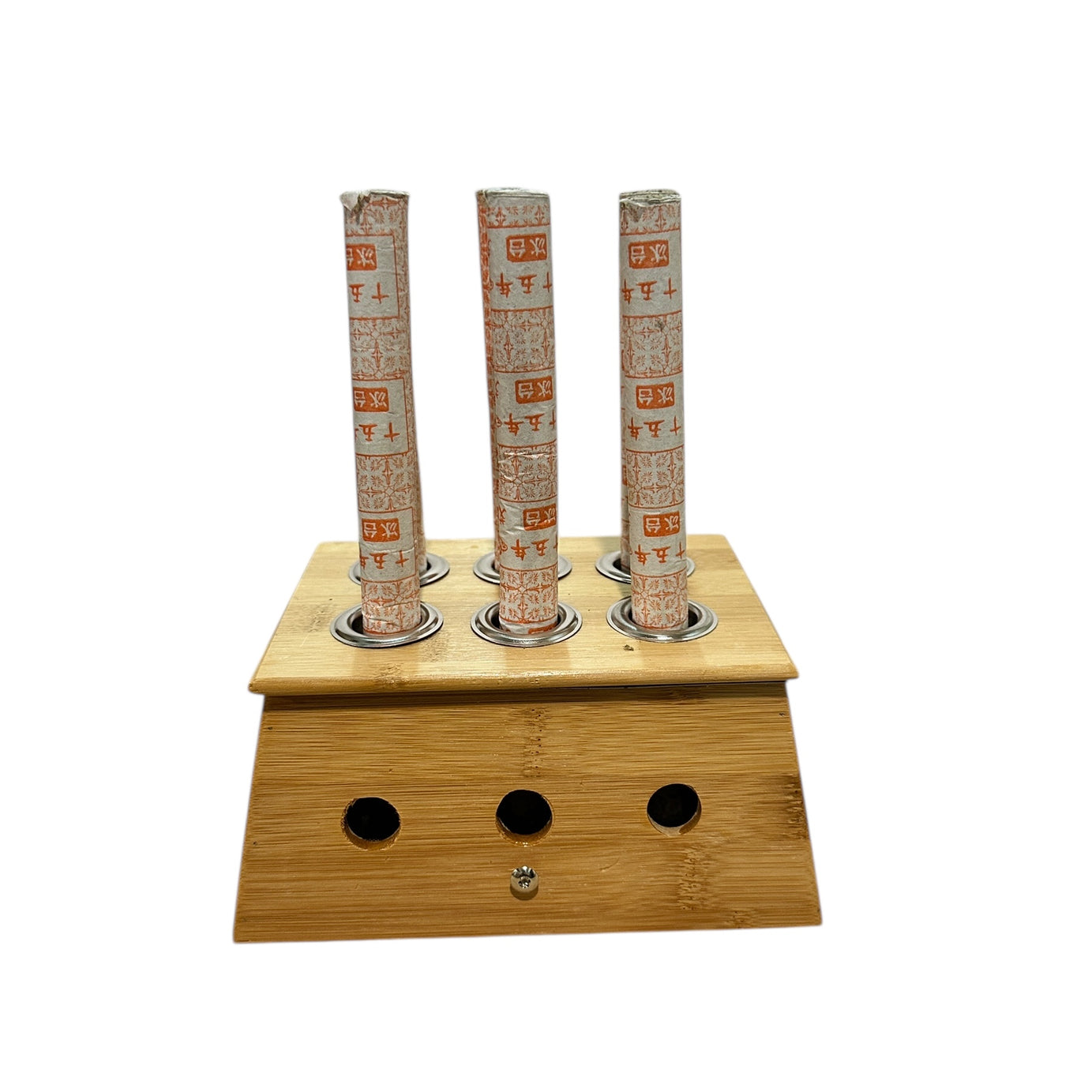 CAJA DE MADERA PARA MOXA EN PURO DE 6 ORIFICIOS