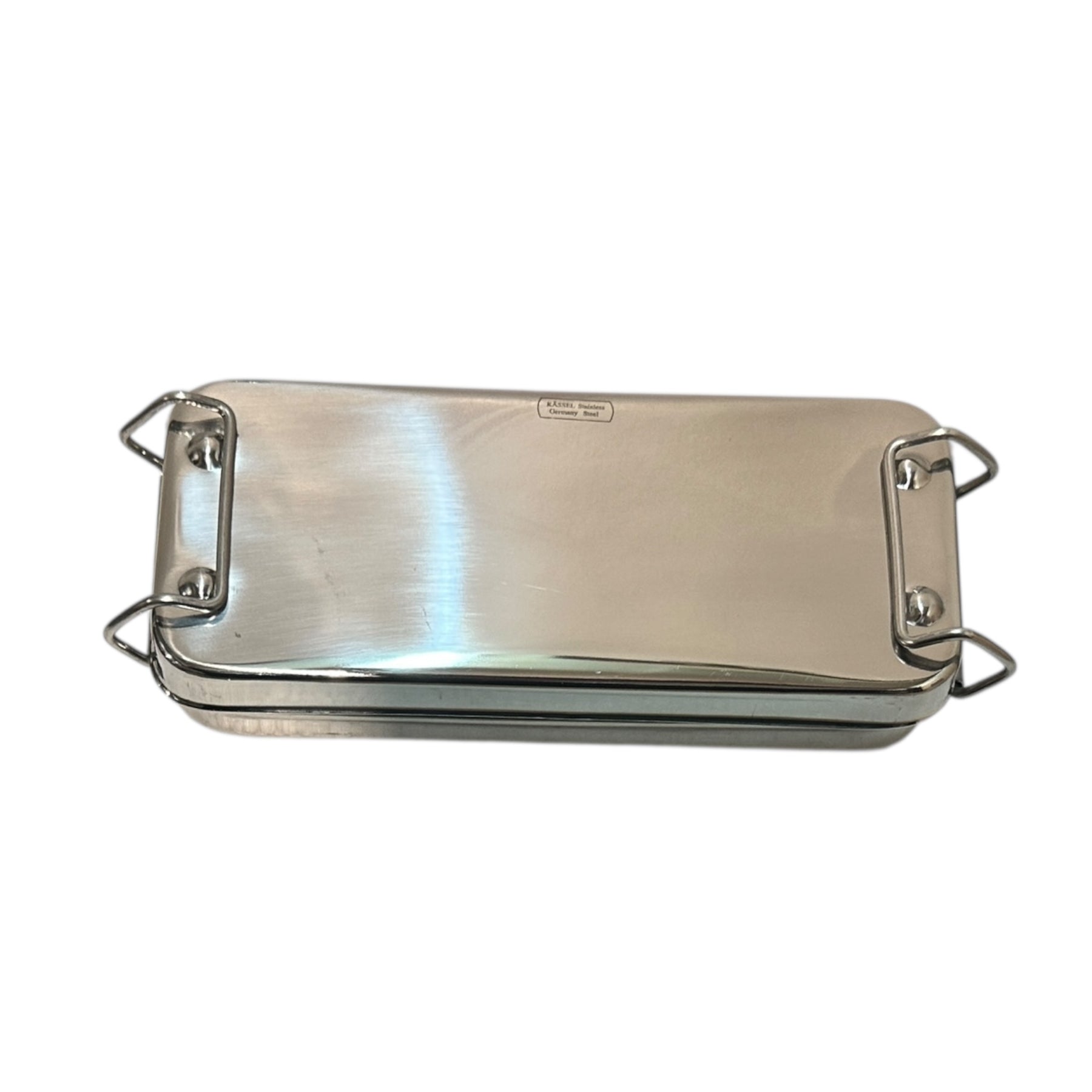 CAJA DE CURACIÓN 17*7*3 CM. ACERO ALEMÁN KÄSSEL CON SEGURO