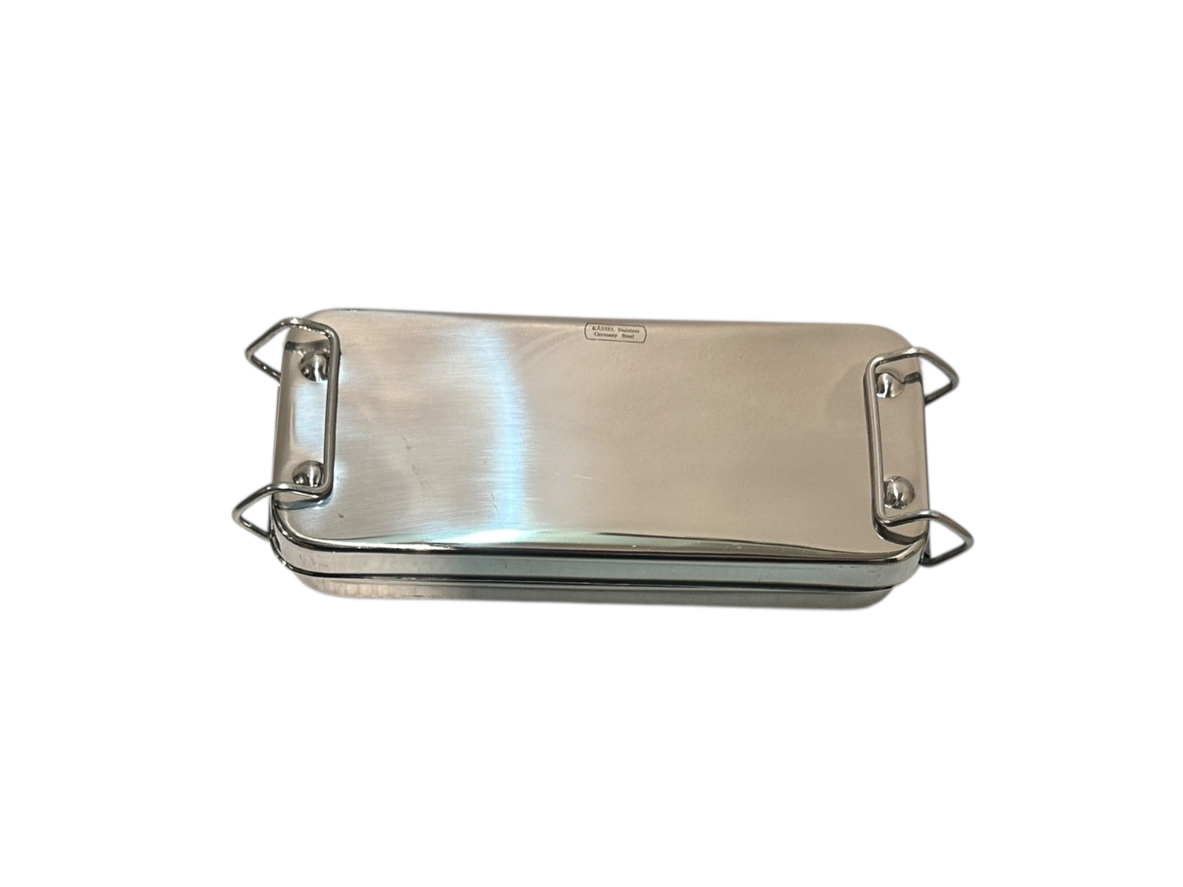 CAJA DE CURACIÓN 17*7*3 CM. ACERO ALEMÁN KÄSSEL CON SEGURO