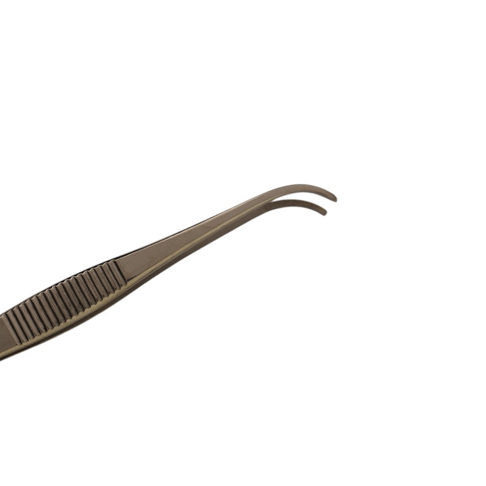 PINZA IRIS CURVA DE 10 CM.