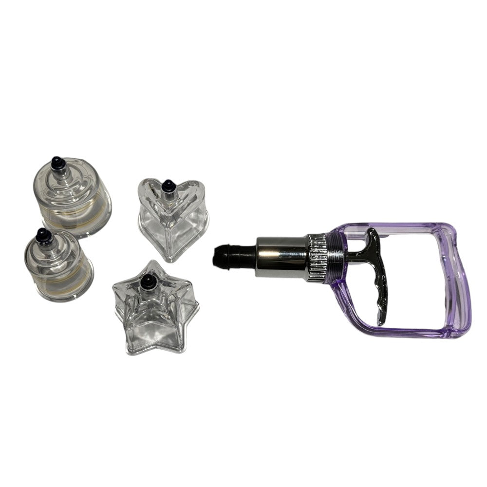 SET VENTOSAS DE ACRÍLICO CON FORMAS 8 UNIDADES