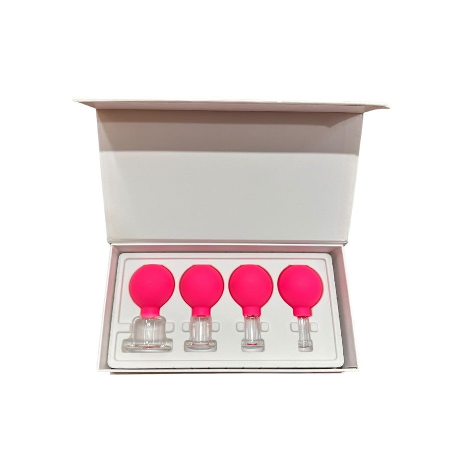 SET DE VENTOSAS DE VIDRIO PARA ROSTRO Y CUELLO